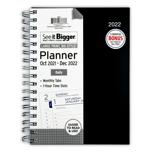 New 2019 Wall Calendar Appointment Planner Large Print/ Big Block/ Easy To Read